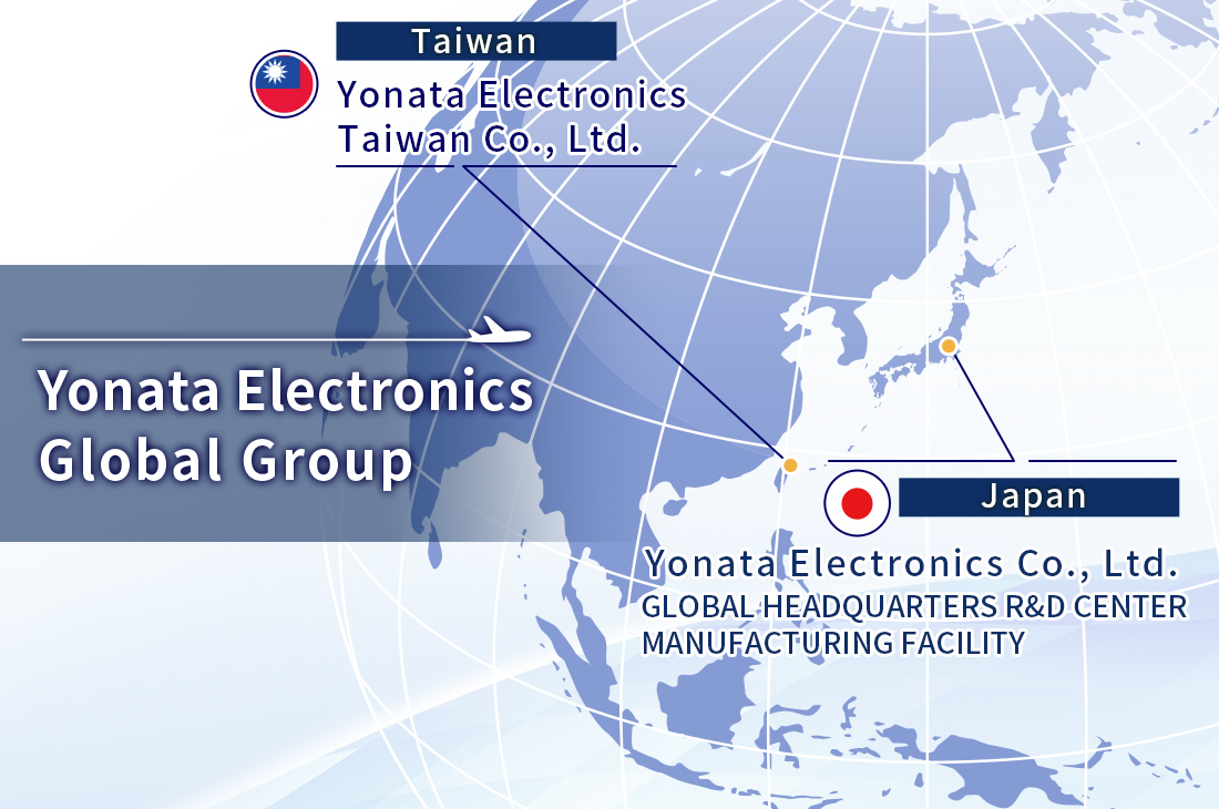 Yonata Electronics Global Group 拠点マップ